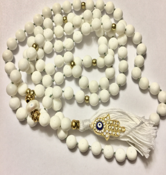 Malas Turquesa Blanca 10 mm